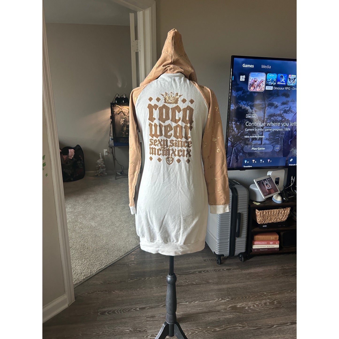 Y2K Rocawear Hoodie Dress XL Sexy Since MCMXCIX Streetwear Mini