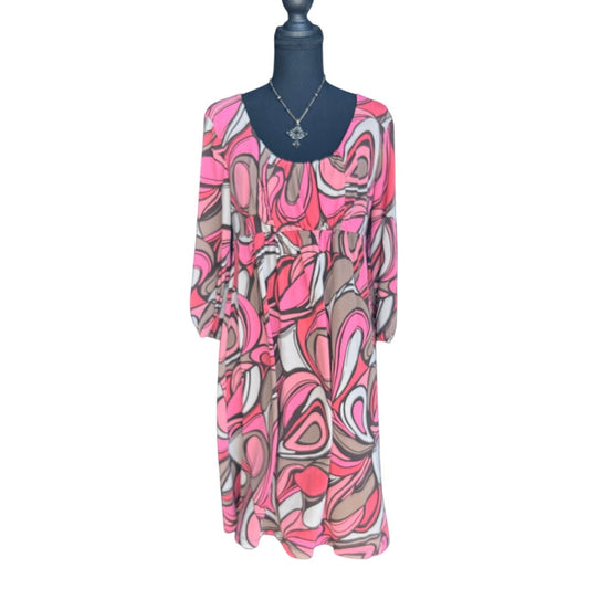 🌸 Apt. 9 Babydoll-Kleid 70er Jahre Vibe Größe M