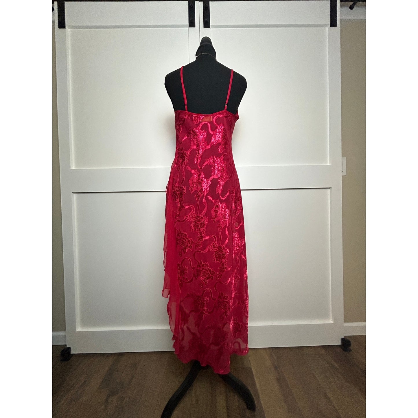 Victoria’s Secret Y2K Gold Label Satin Cowl Neck Slip Dress Asymmetrical