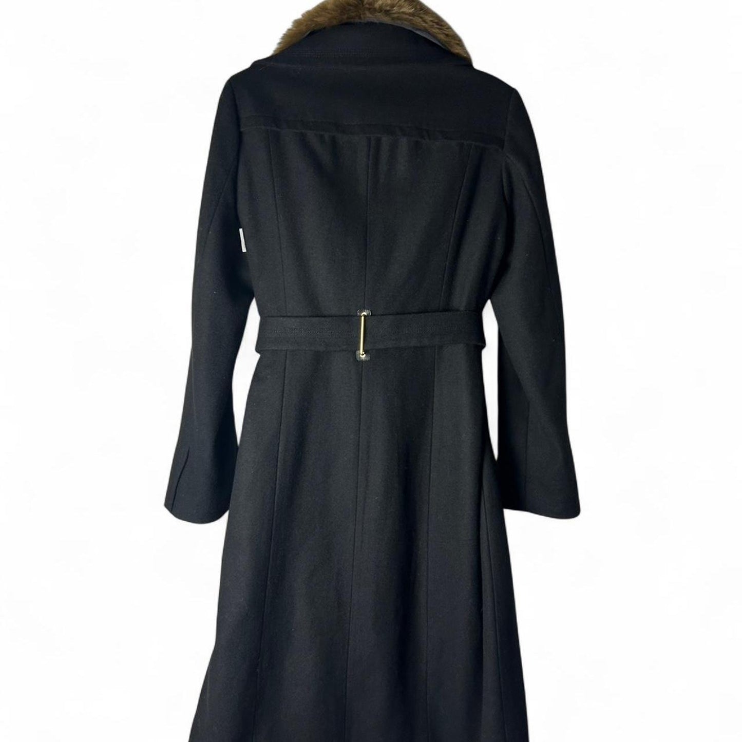 Worthington black wool trench coat
