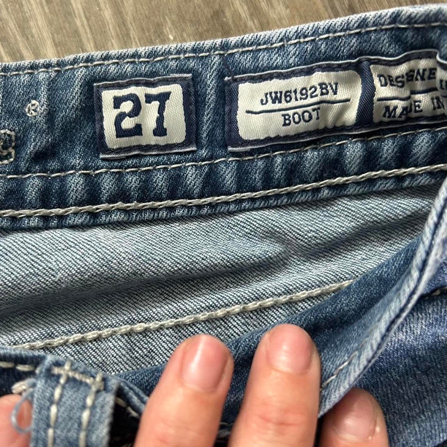Miss me blue bootcut jeans
