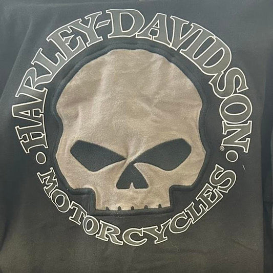 Harley davidson black and cream