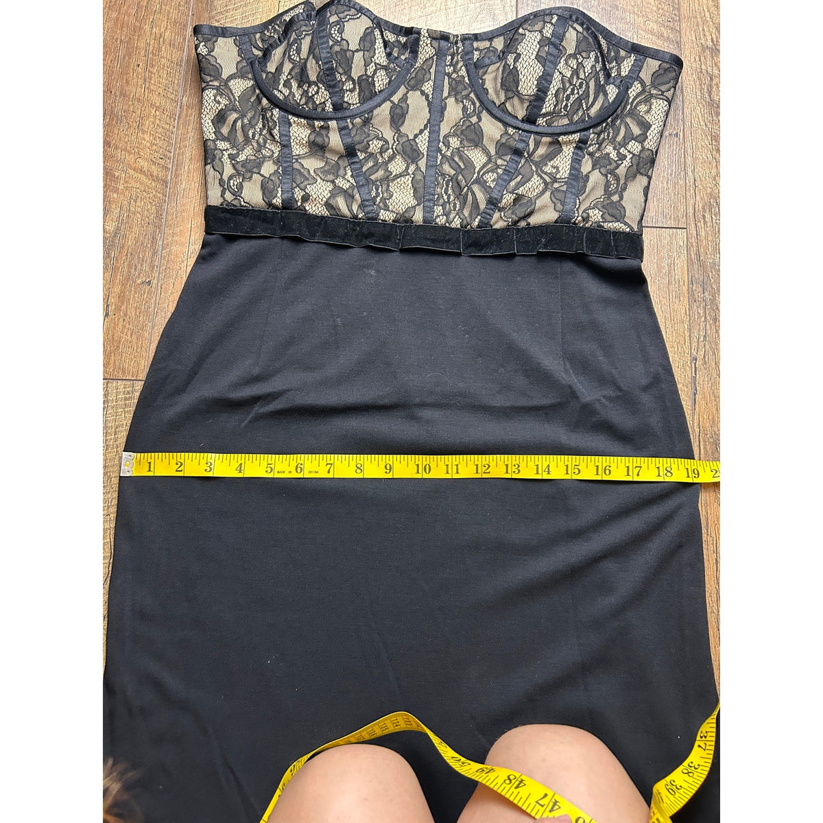 boston proper nude lace corset bodycon homecoming dress size 14