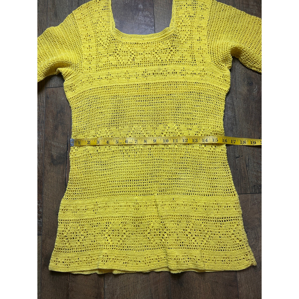Yellow Hand Crochet Sundress