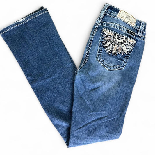 Miss me blue bootcut jeans