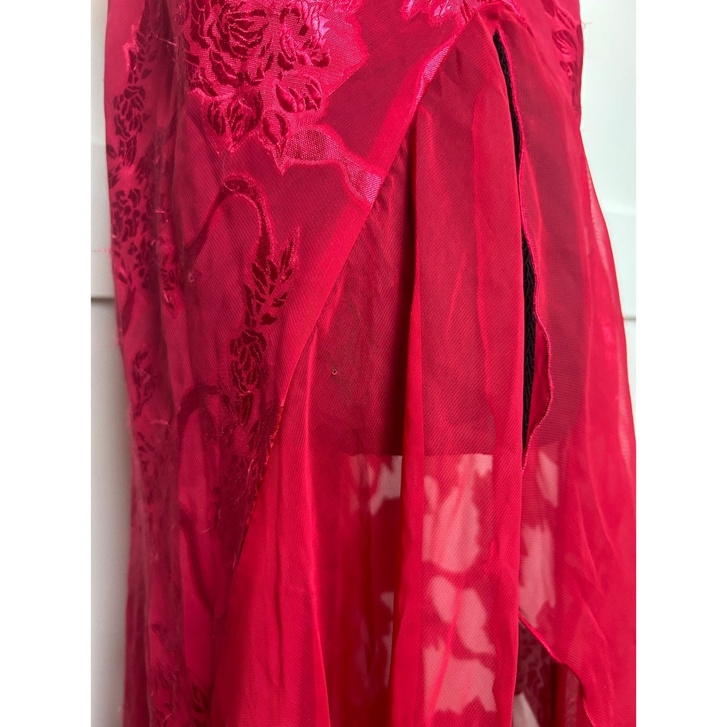 Victoria’s Secret Y2K Gold Label Satin Cowl Neck Slip Dress Asymmetrical