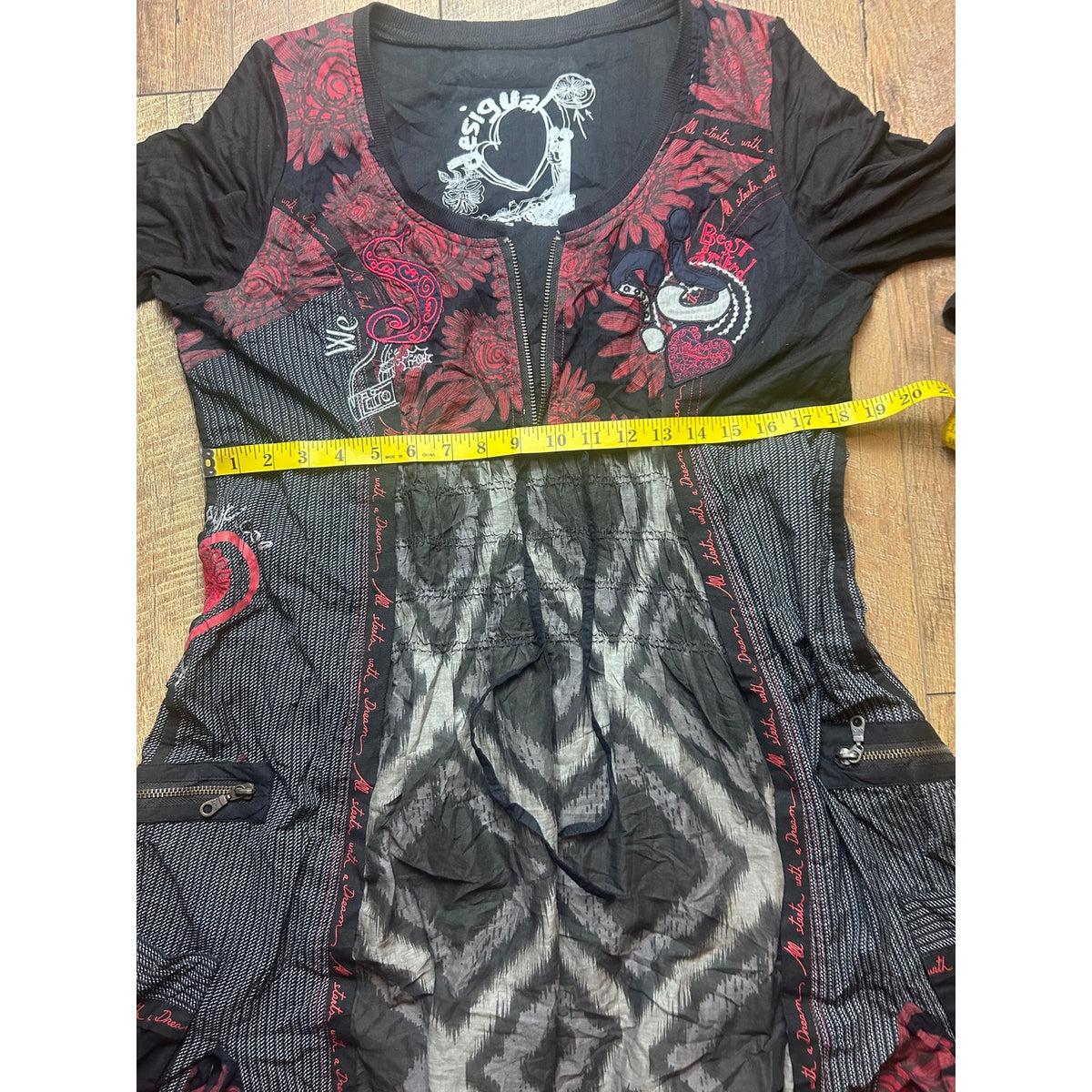 Desigual Grunge Fairy Patchwork Euro Dress | Y2K Boho Art Girl Vintage Statement Dress