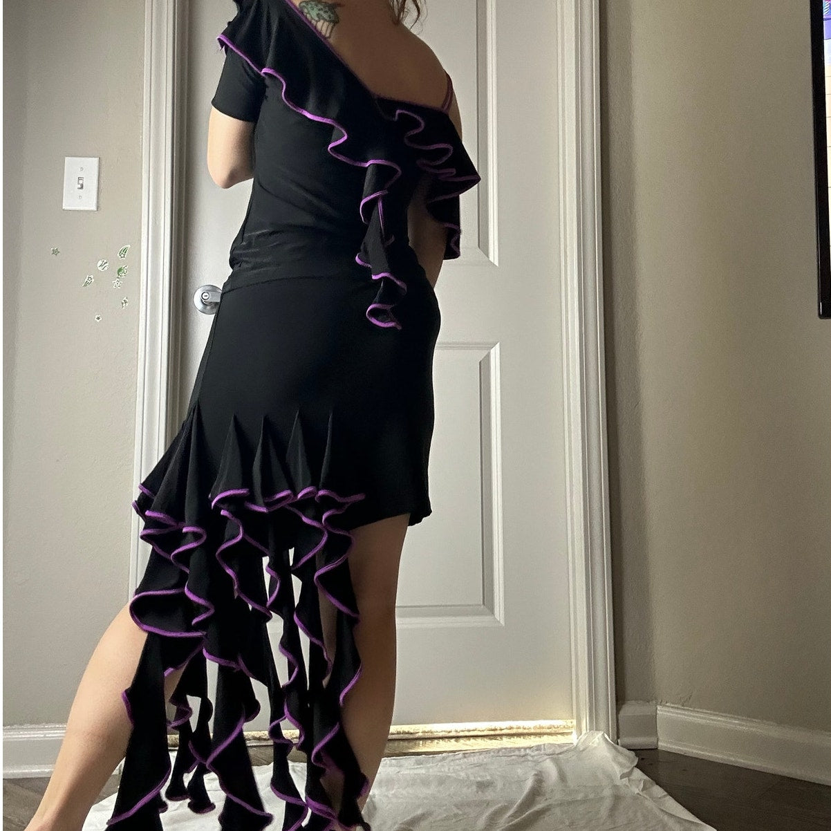Dance America Jellyfish set black and purple size m