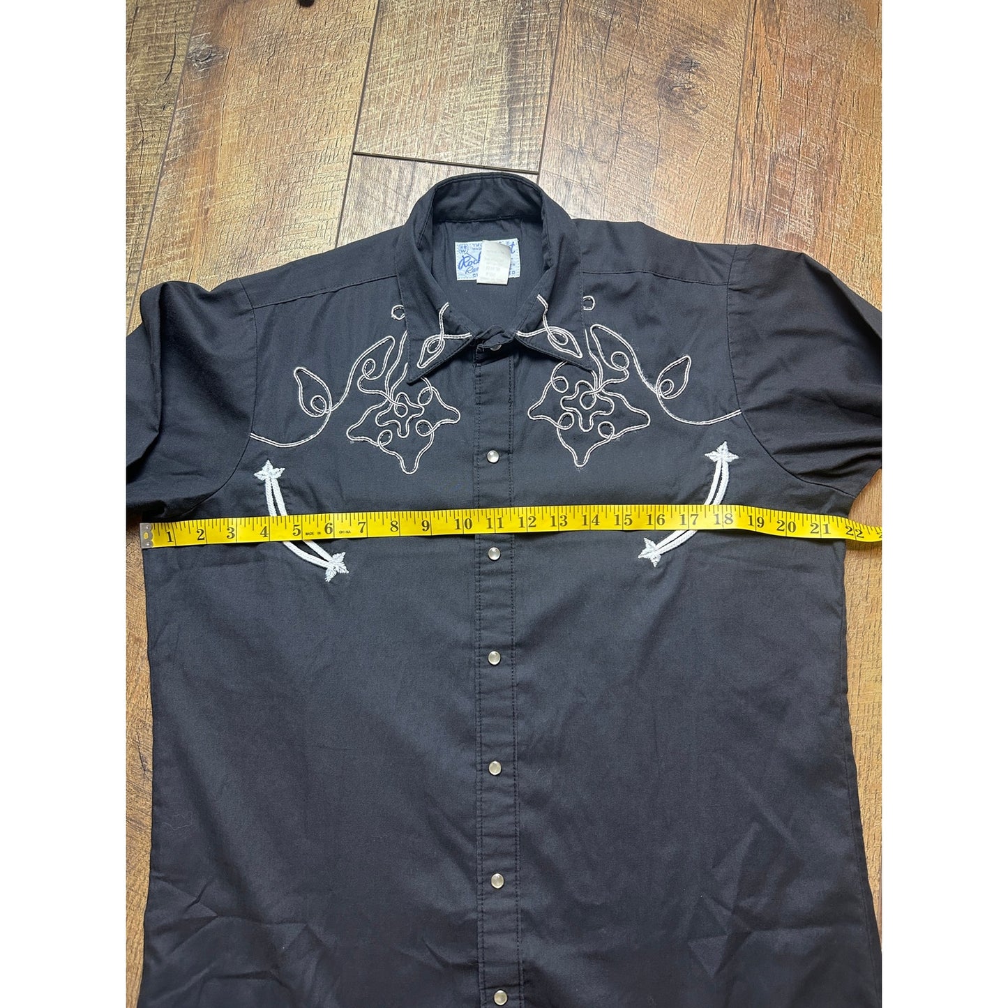 Rockmount Ranch Wear Pearl Snap Westernhemd 22 PTP Western Alt Vintage