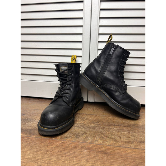 Dr. Martens Steel Toe Slip Resistant Work Boots Black UK 4 Women's US 6