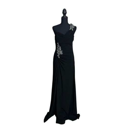 ✨ Caché One-Shoulder Beaded Mermaid Dress