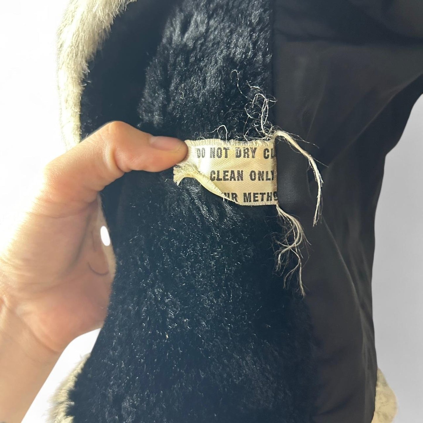 Penny lane afghan coat black and white gold hardware jacket