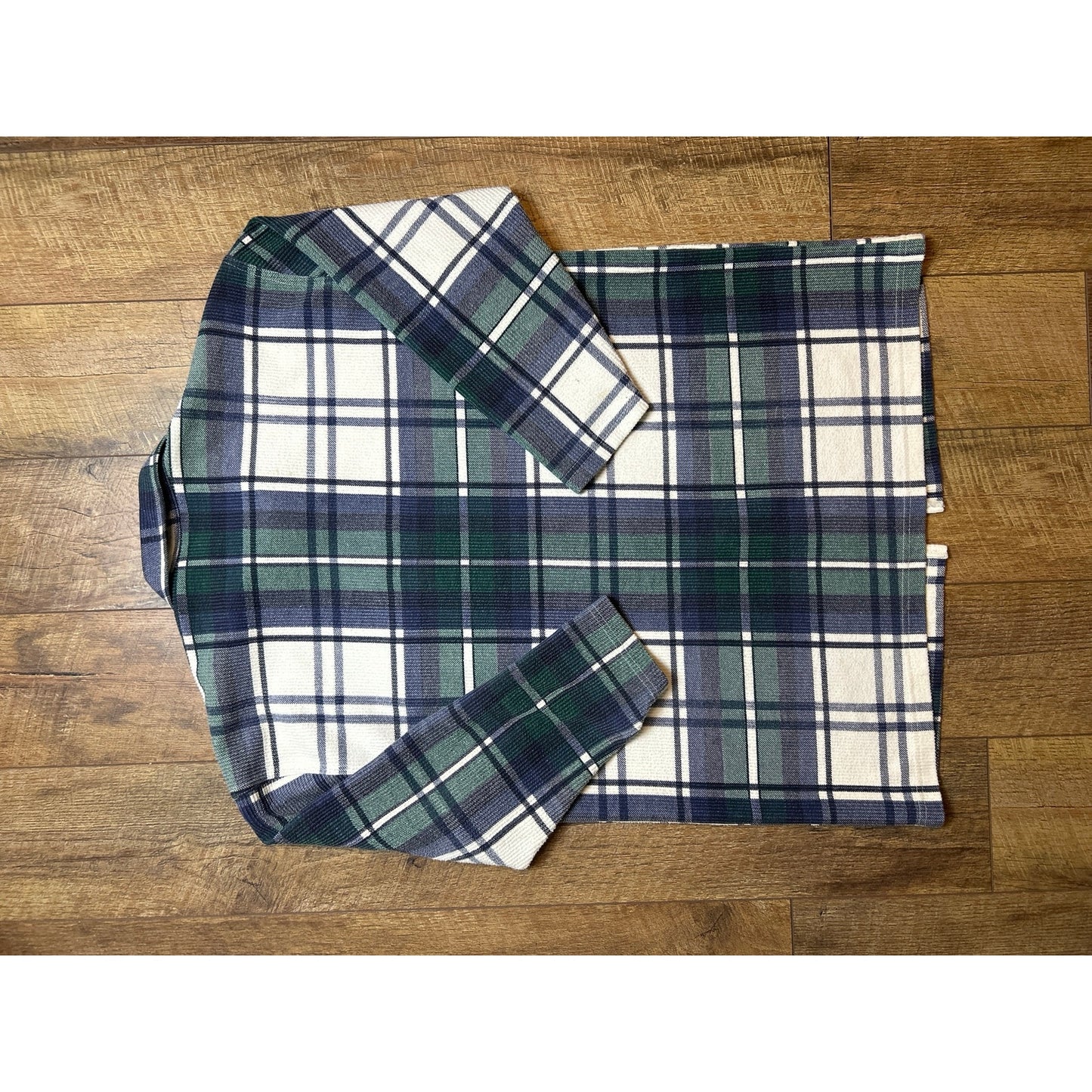 Vintage 90’s Ny jeans plaid zip up shirt size