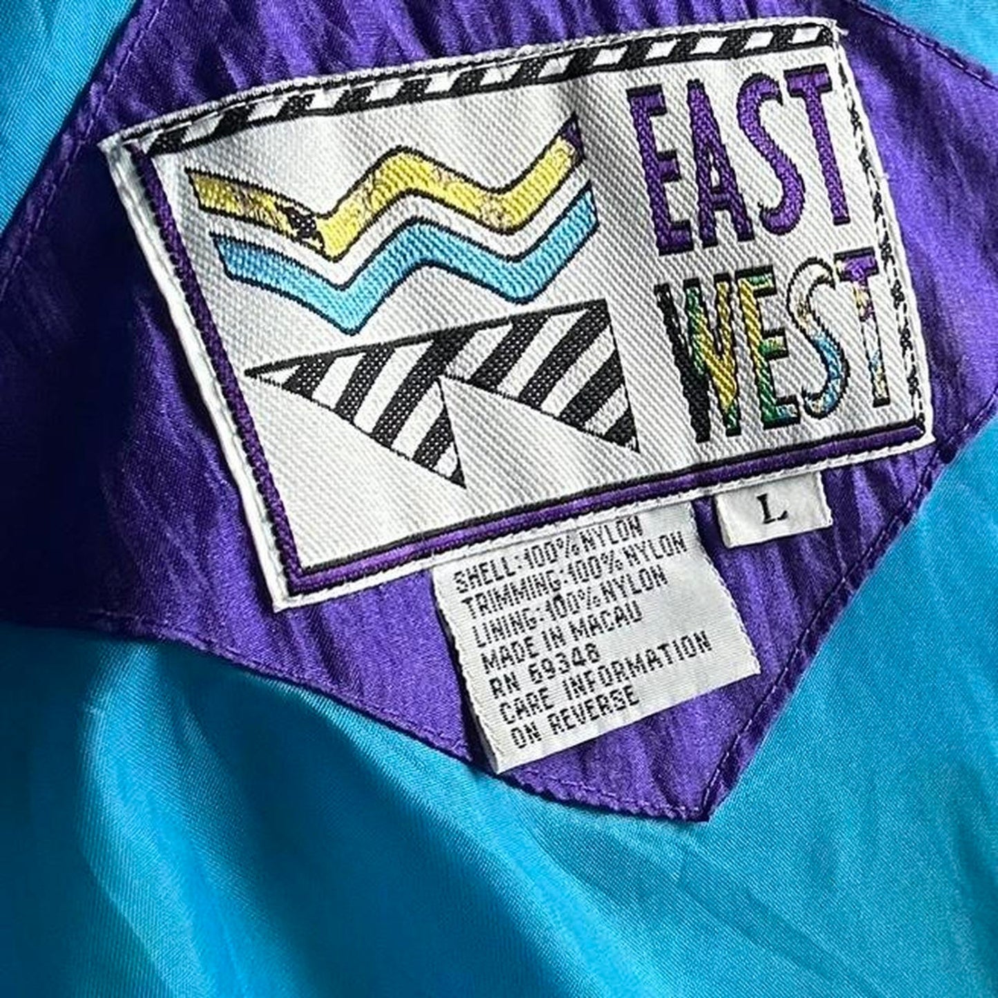 Retro 80s east west windbreaker