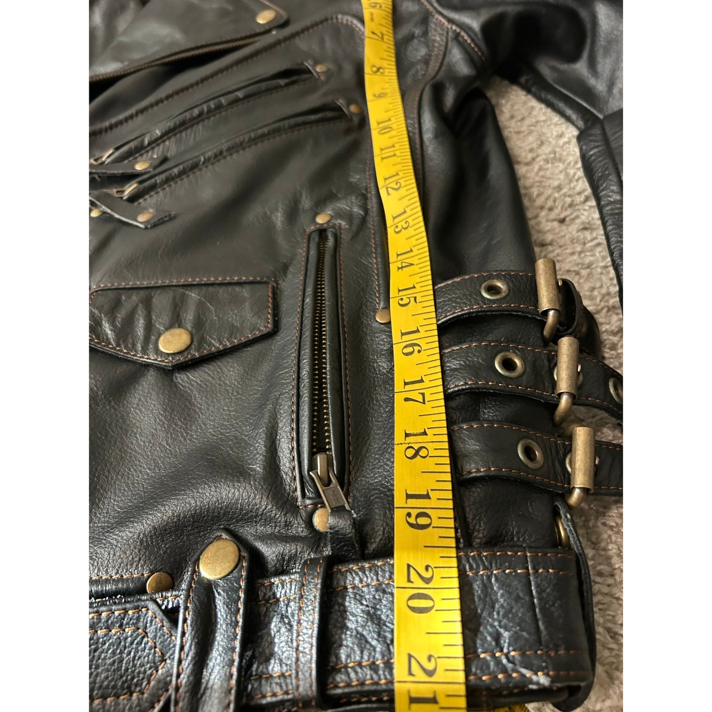 Harley Davidson Motorrad Lederjacke Größe L