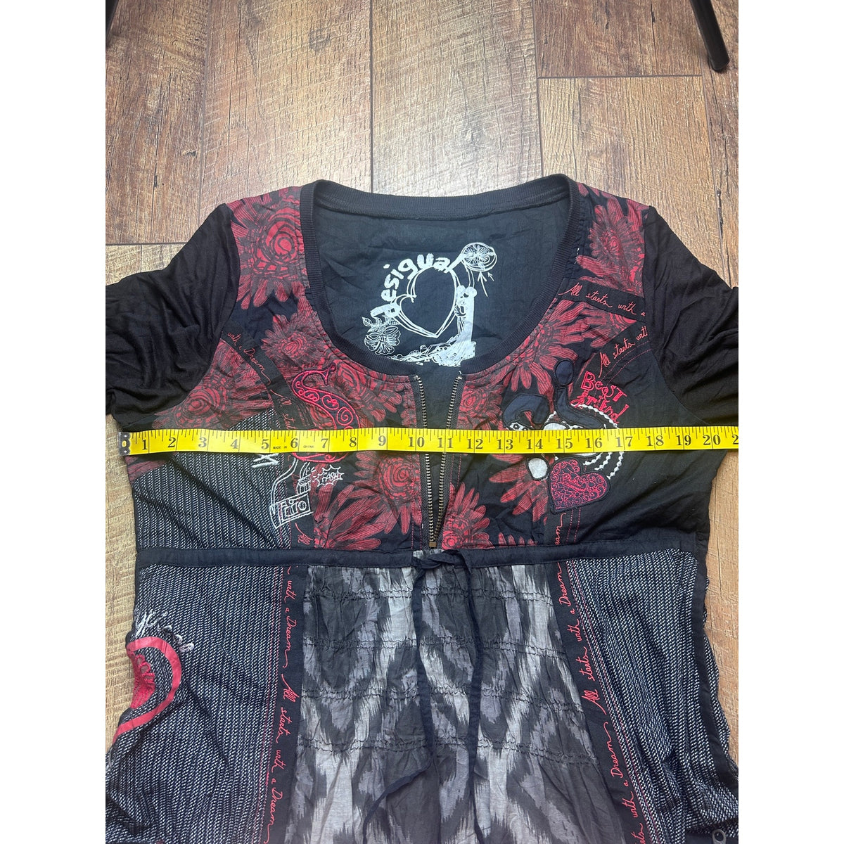 Desigual Grunge Fairy Patchwork Euro Dress | Y2K Boho Art Girl Vintage Statement Dress
