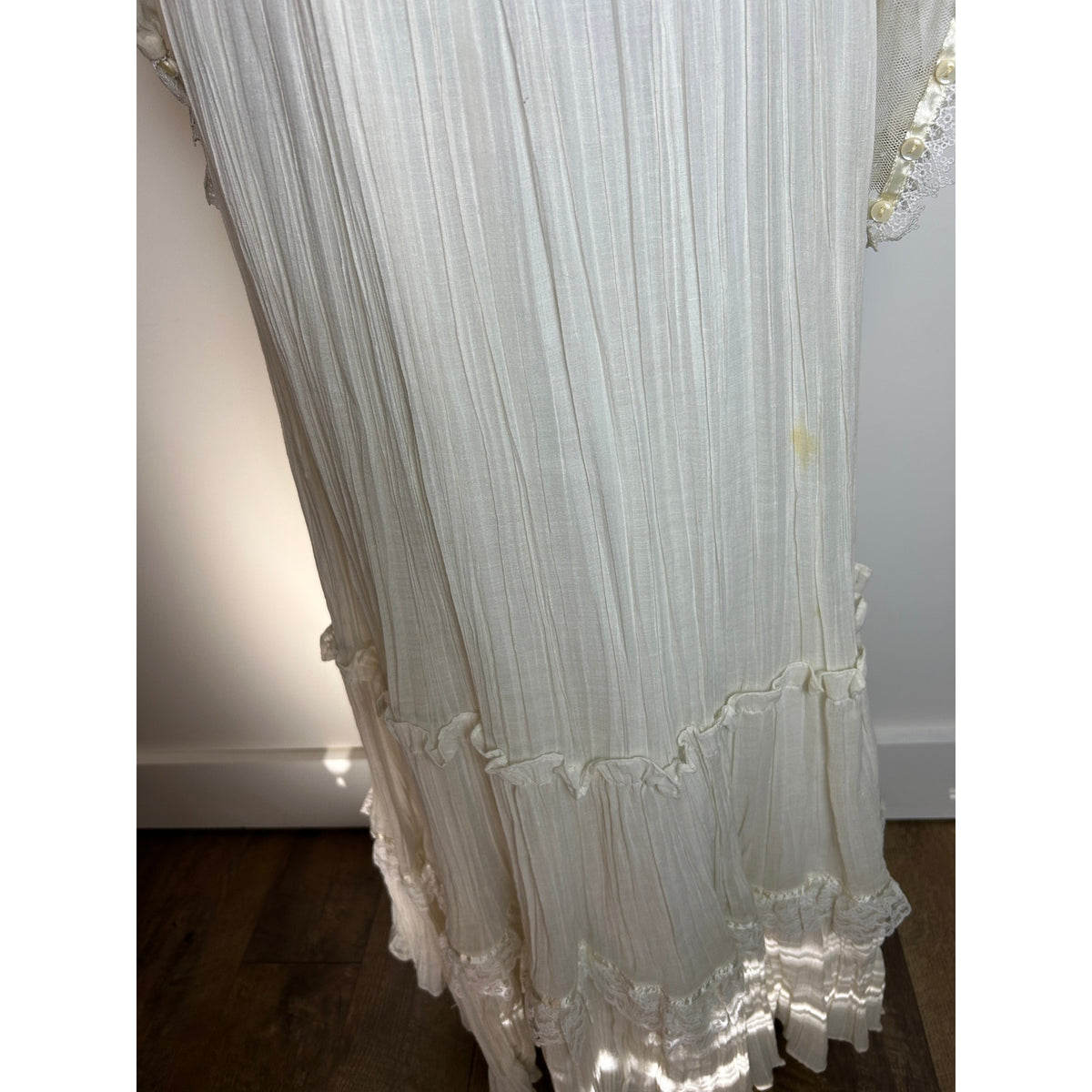 Vintage 1980s Gunne Sax by Jessica McClintock Prairie Wedding Dress – Edwardian