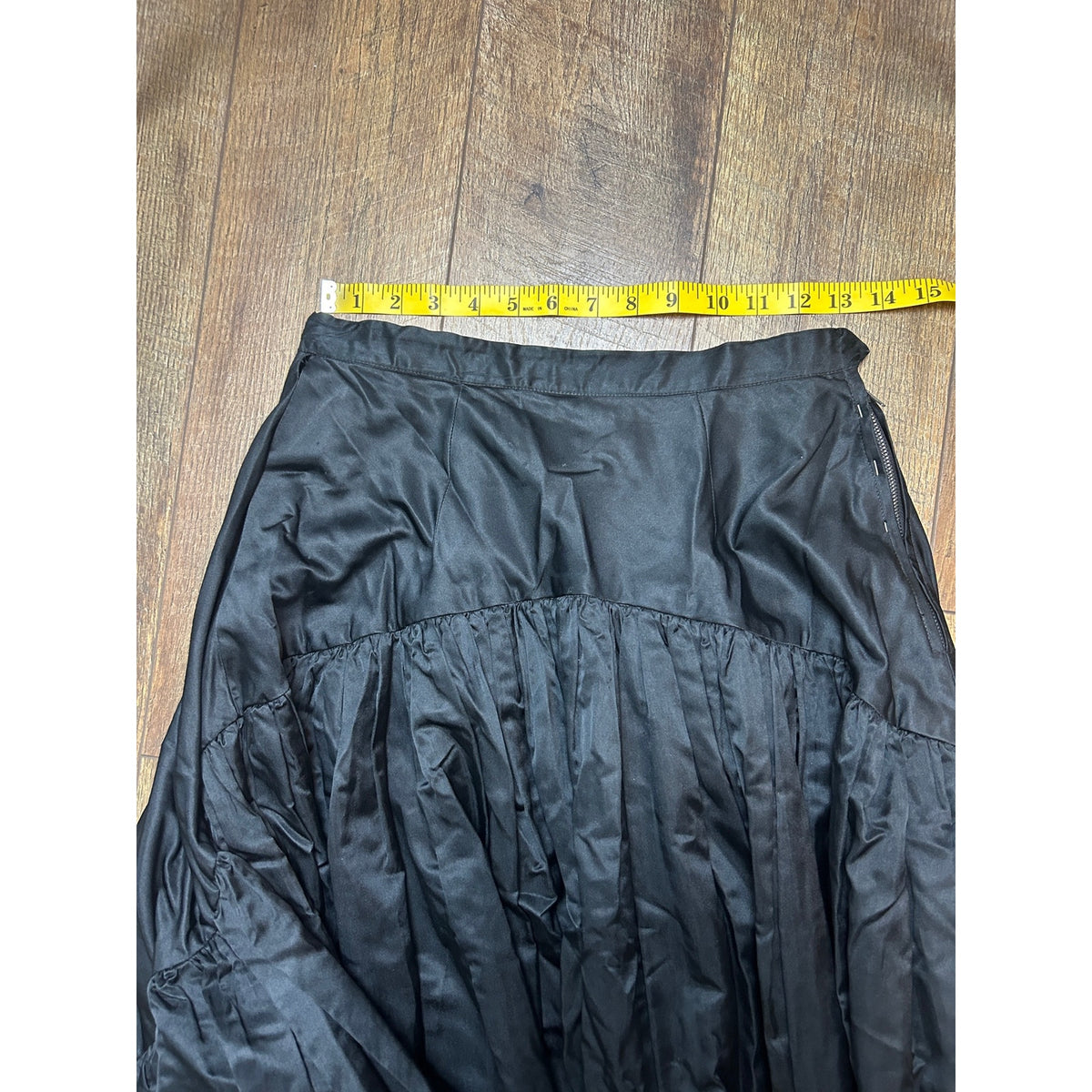 Whimsygoth Conmar Zipper Black Petticoat Skirt