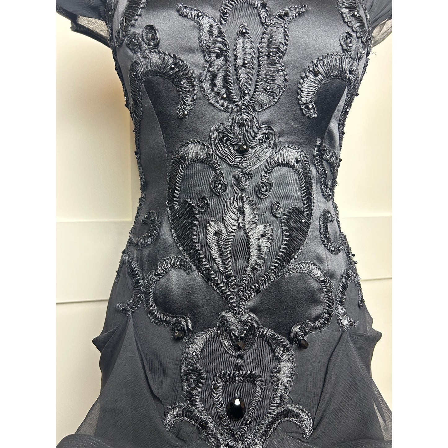 Alex Tein Skulpturales Seidenkleid Avantgarde Editorial Euro Art Girl Designer
