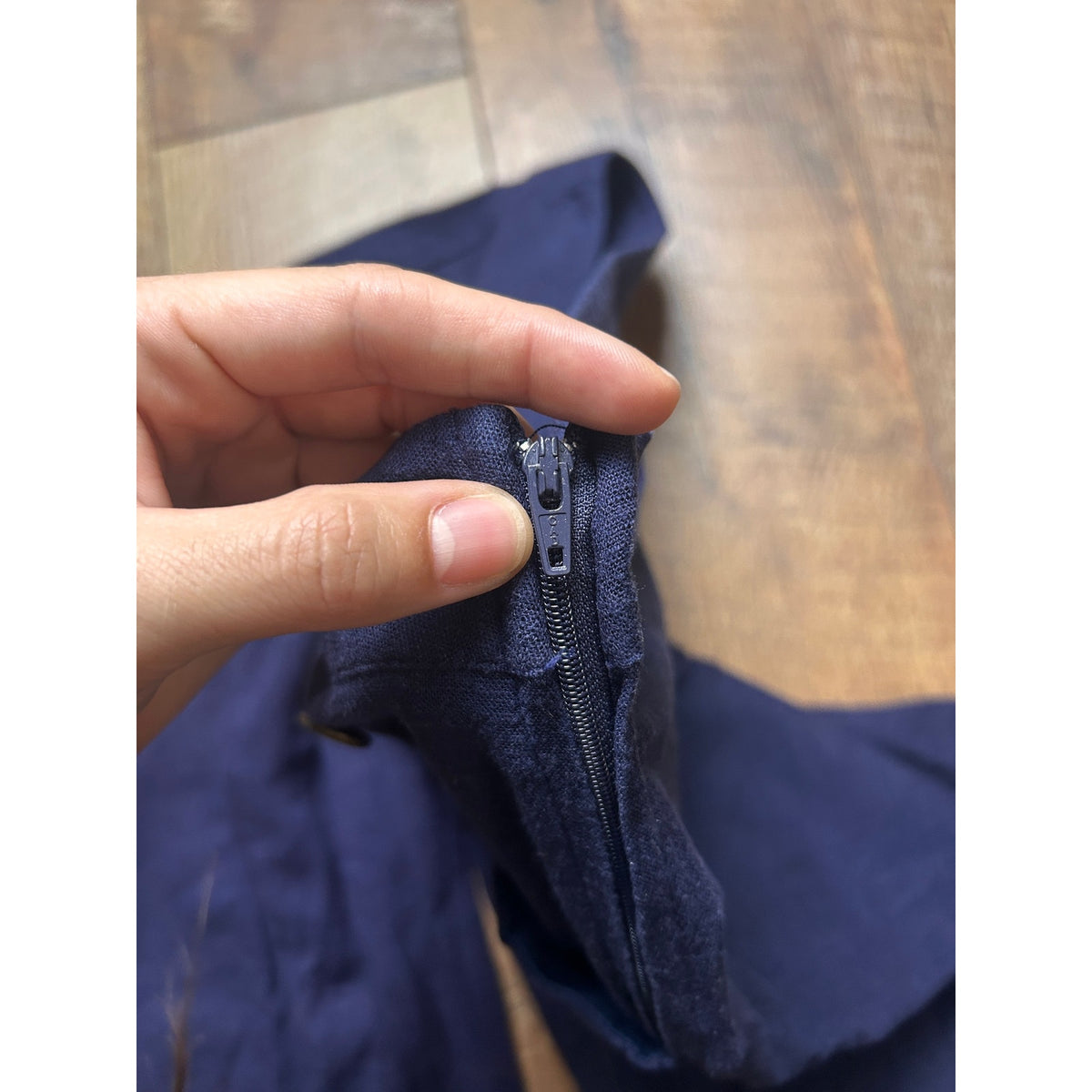 Vintage navy blue sailor style vintage rayon capri/ pedal pusher