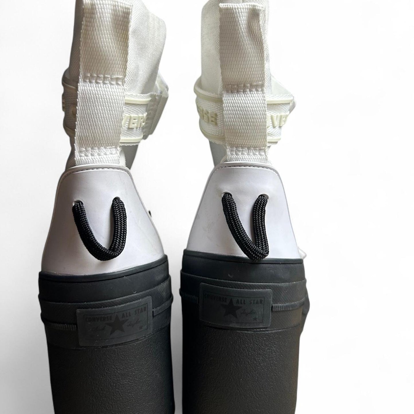 White converse platform boots platform boots
