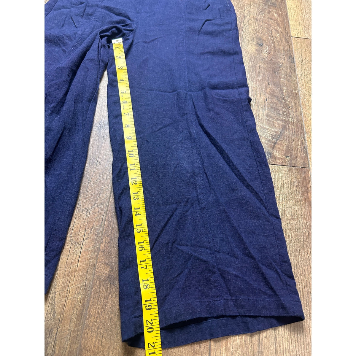 Vintage navy blue sailor style vintage rayon capri/ pedal pusher