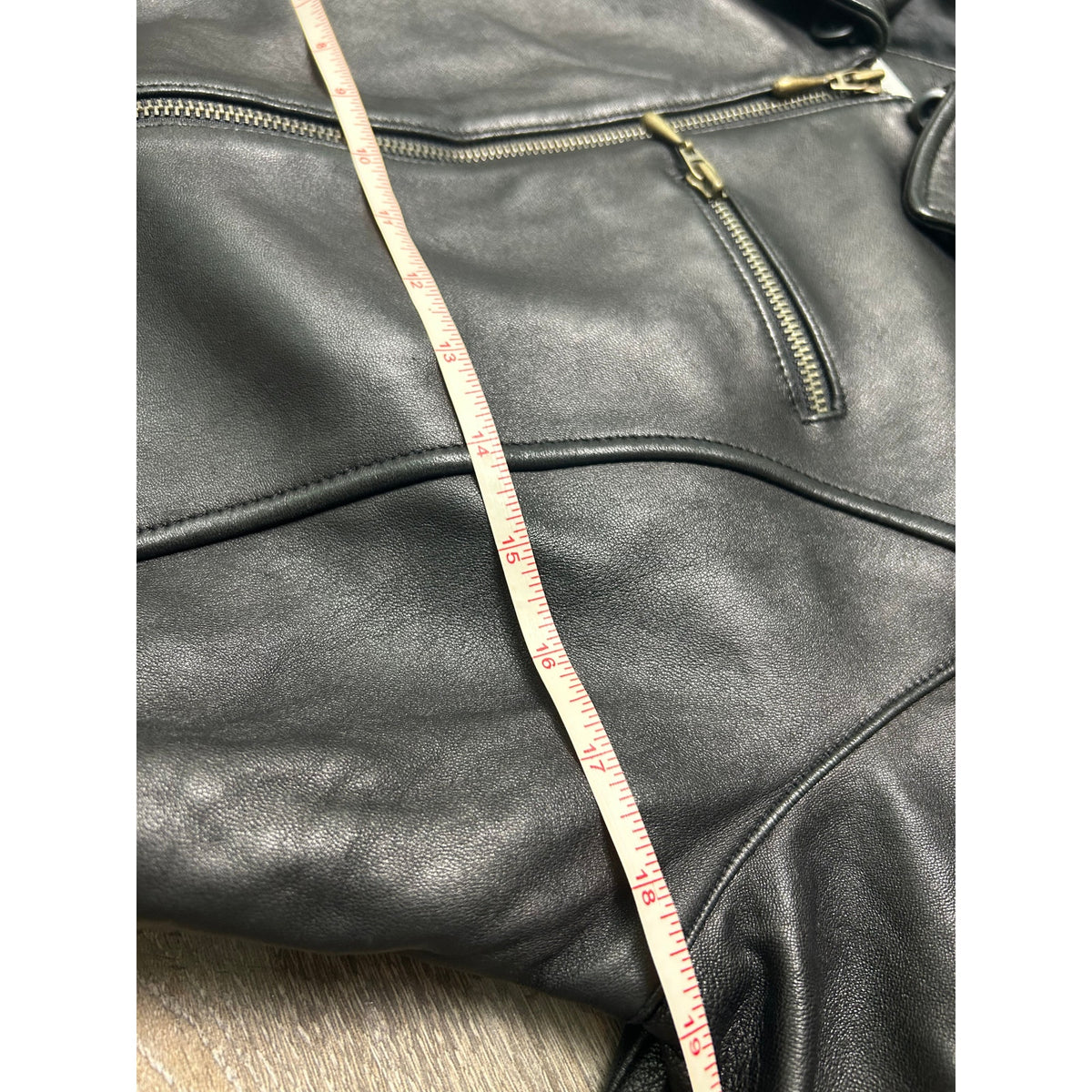 valerie stephens petites new zealand lambskin leather jacket size m