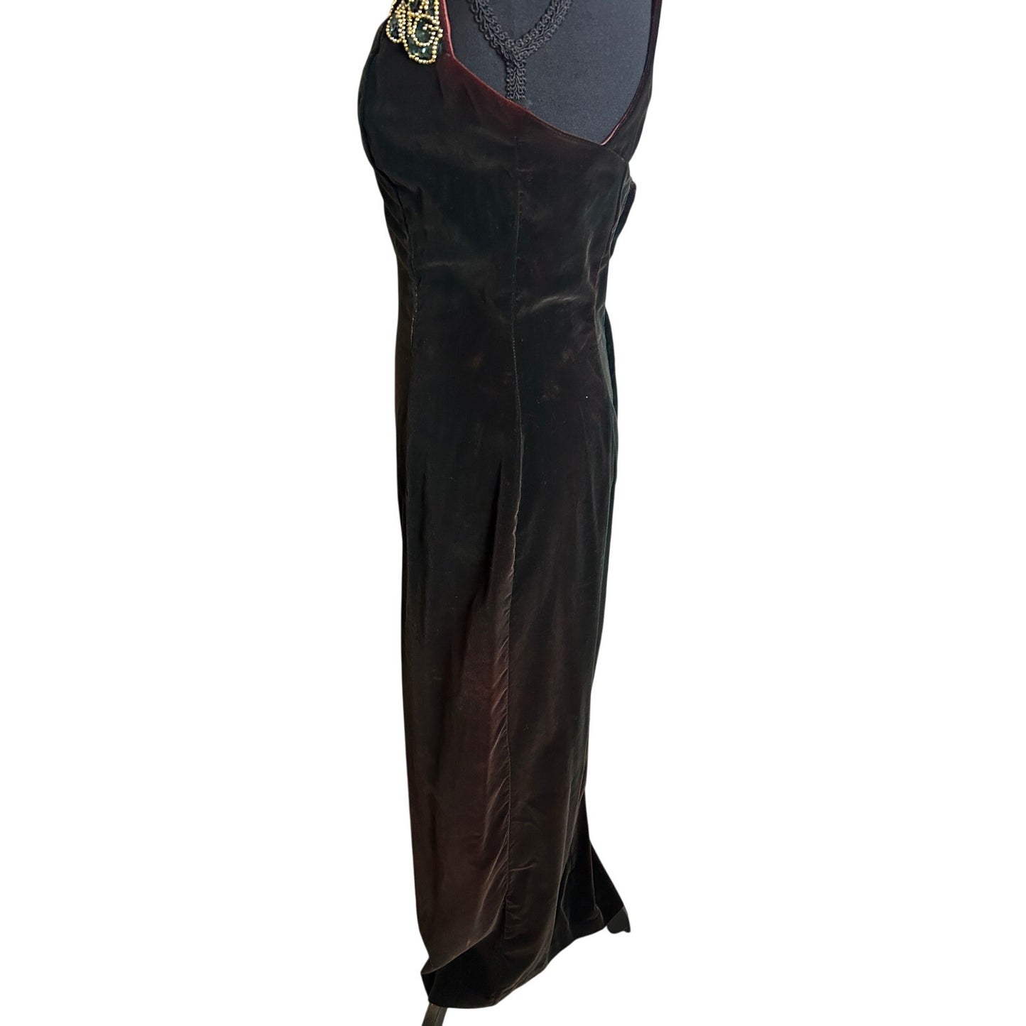 🩸 Vintage Samt Romantisches Vampirkleid – Gunne Sax von Jessica McClintock