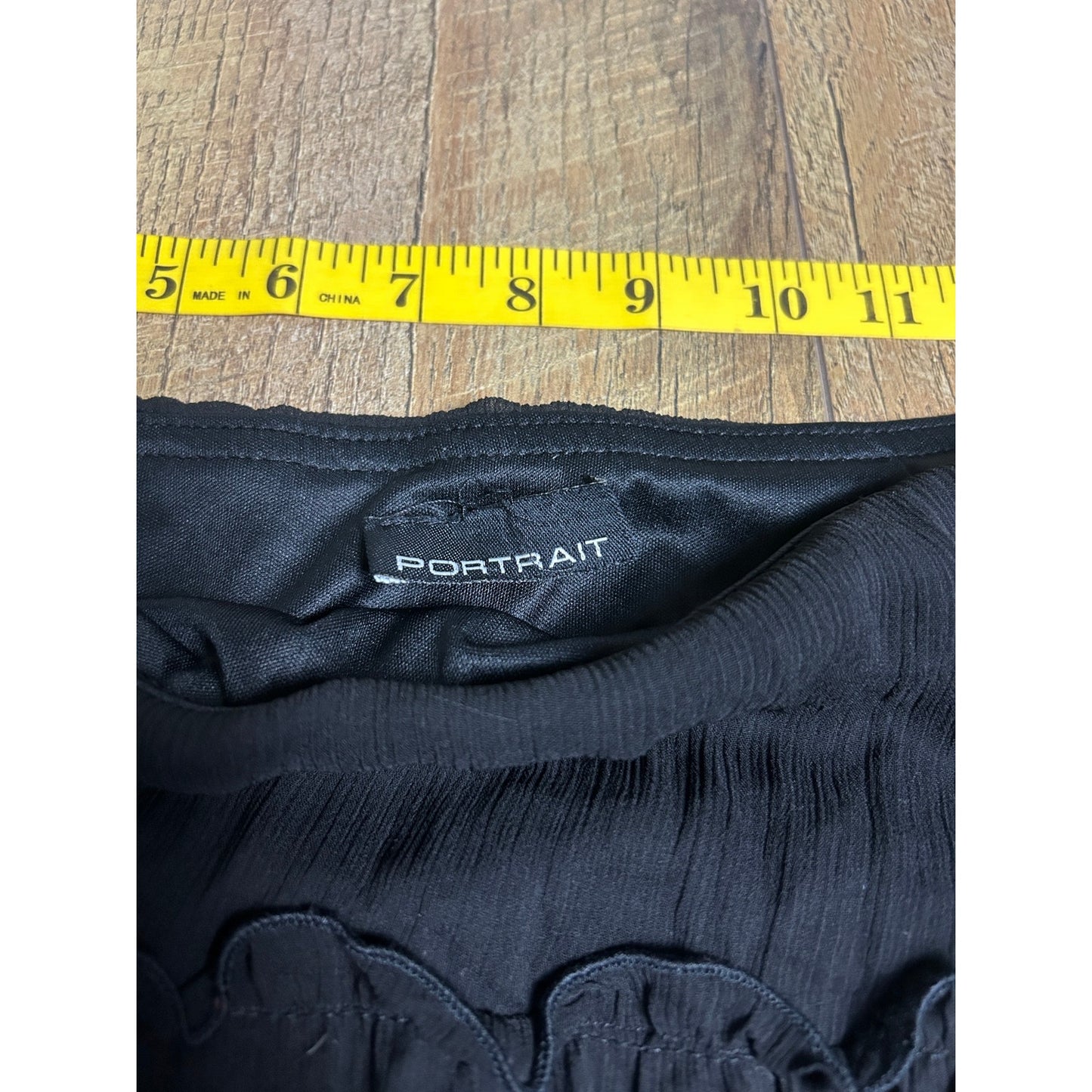 portrait chiffon wrinkle maxi skirt size s/m