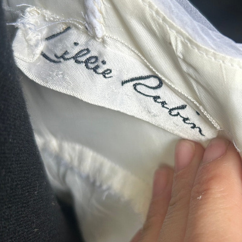 🤍 Vintage Lillie Rubin Silk Fairy Dress – Ethereal White – XXS