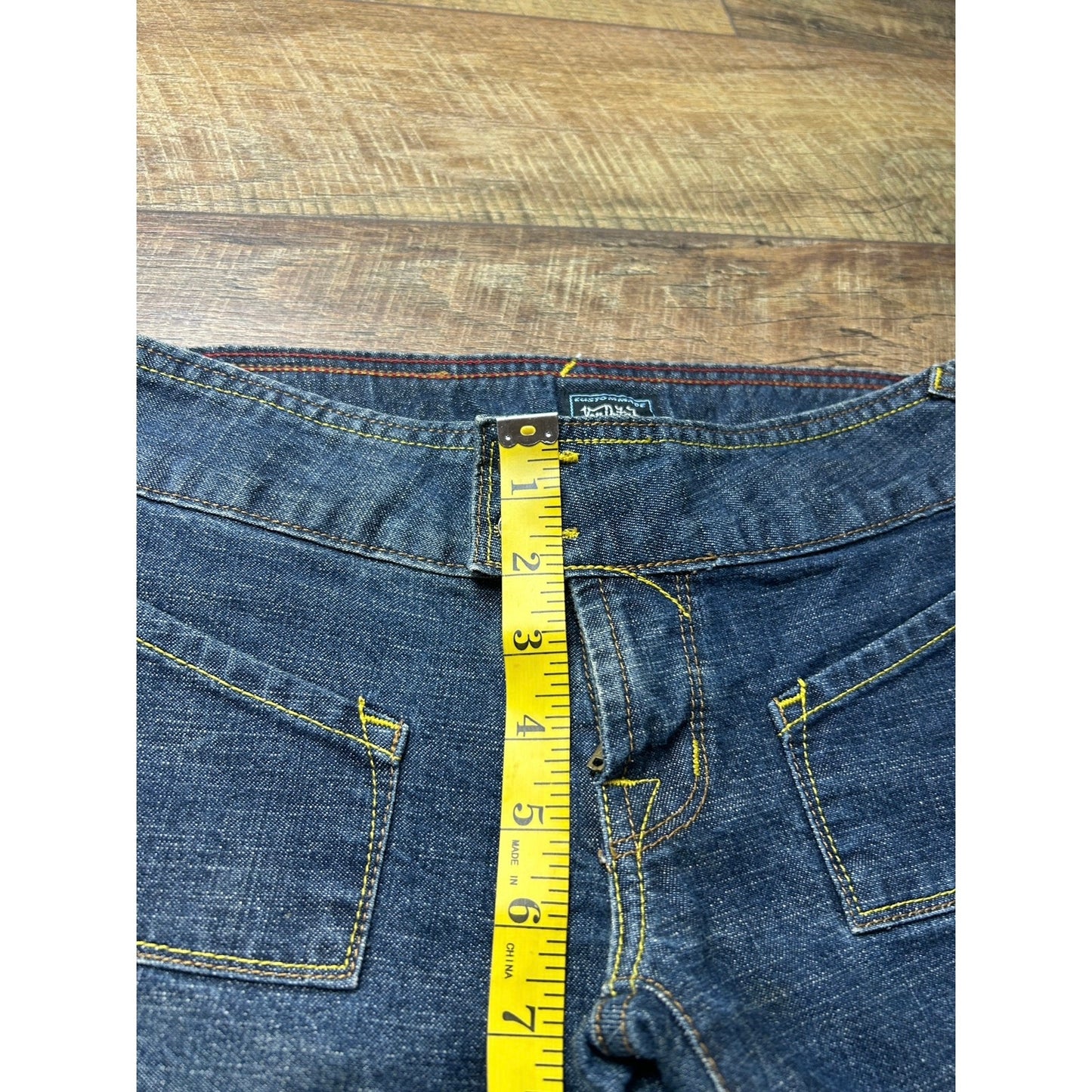 Y2K Von Dutch Low Rise Flare Jeans Indie Sleaze Denim 2000s Vintage