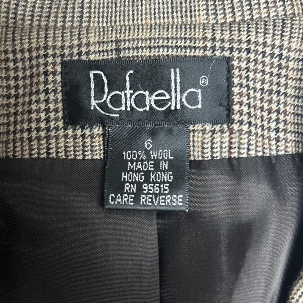 🖤 Blazer Rafaella 100 % Laine – Veste ajustée doublée en satin pour un look décontracté-chic.