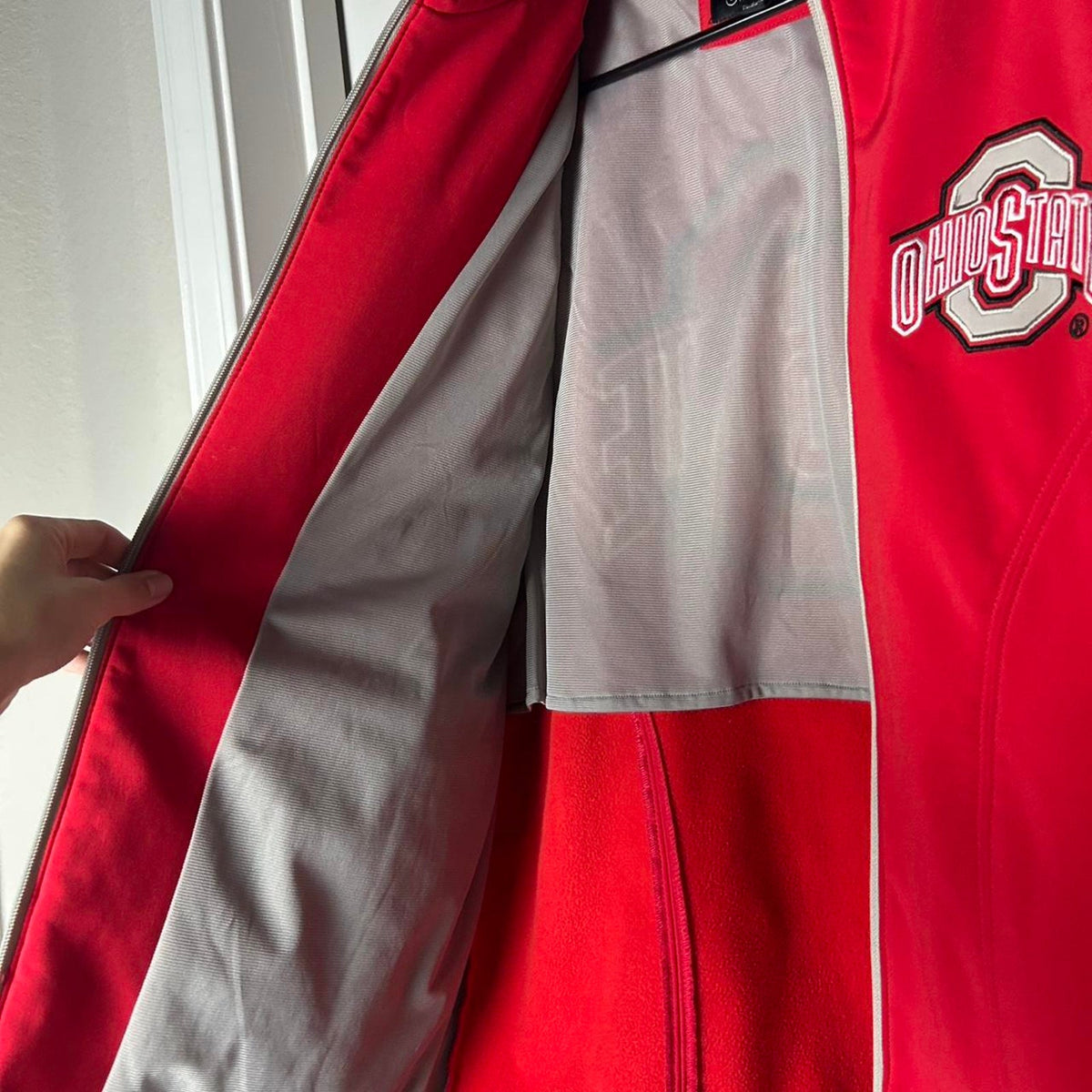 Ohio state buckeyes insulated windbreaker mens size small