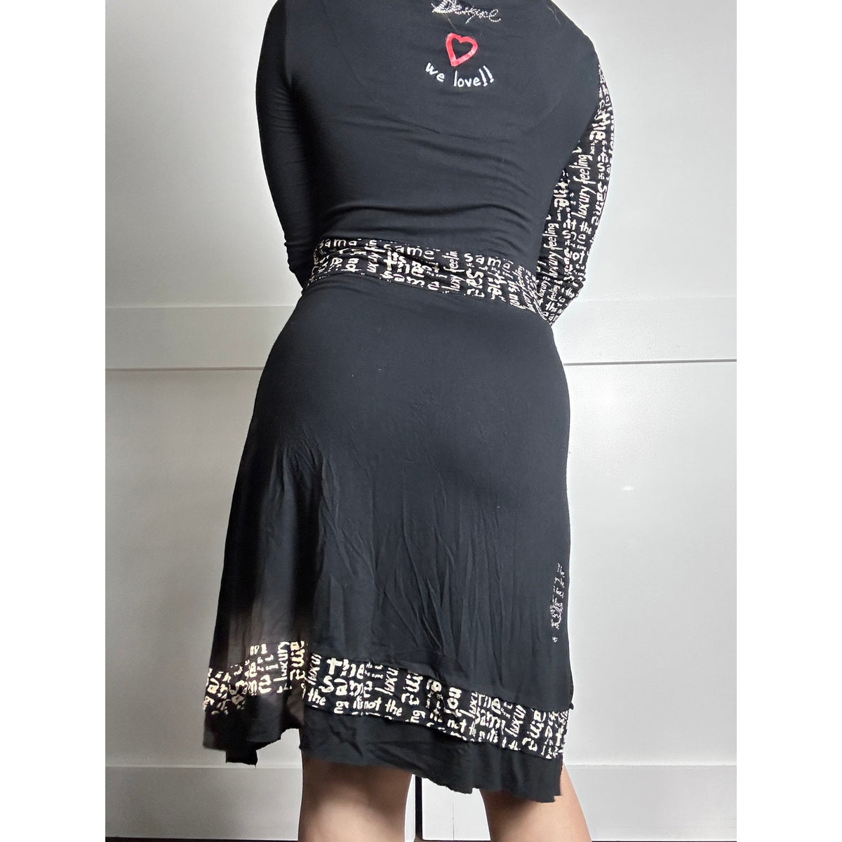 Desigual Made in Spain Y2K Long Sleeve Fit & Flare Dress Size S