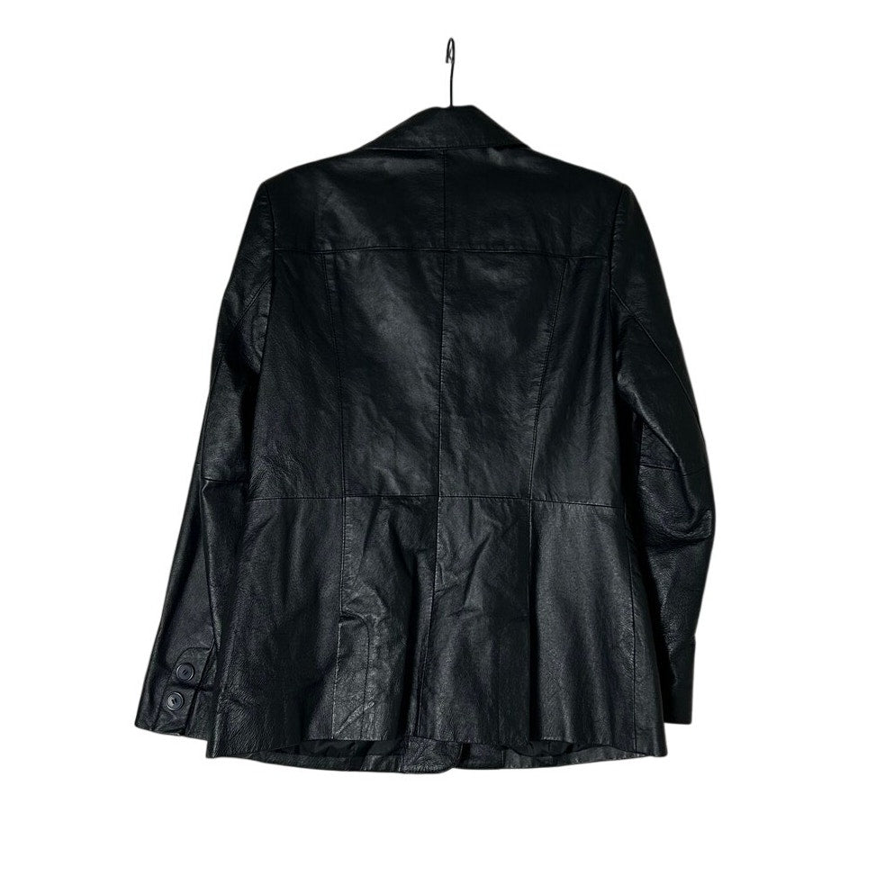 blazer en cuir style années 90 newport news taille 12