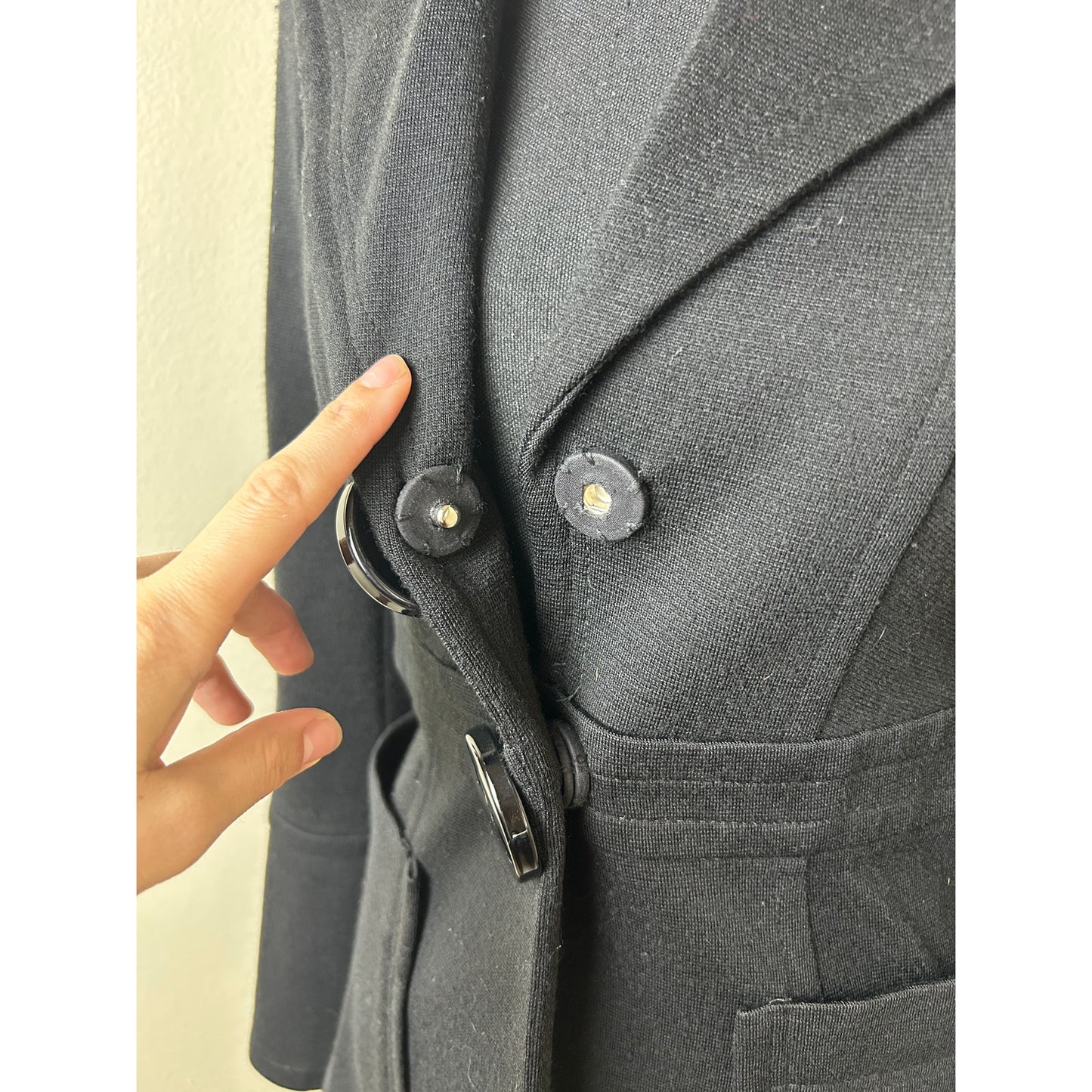 Y2K Alberto Makali Snatched Blazer Jacket – Corporate Goth Edit (Size 2)
