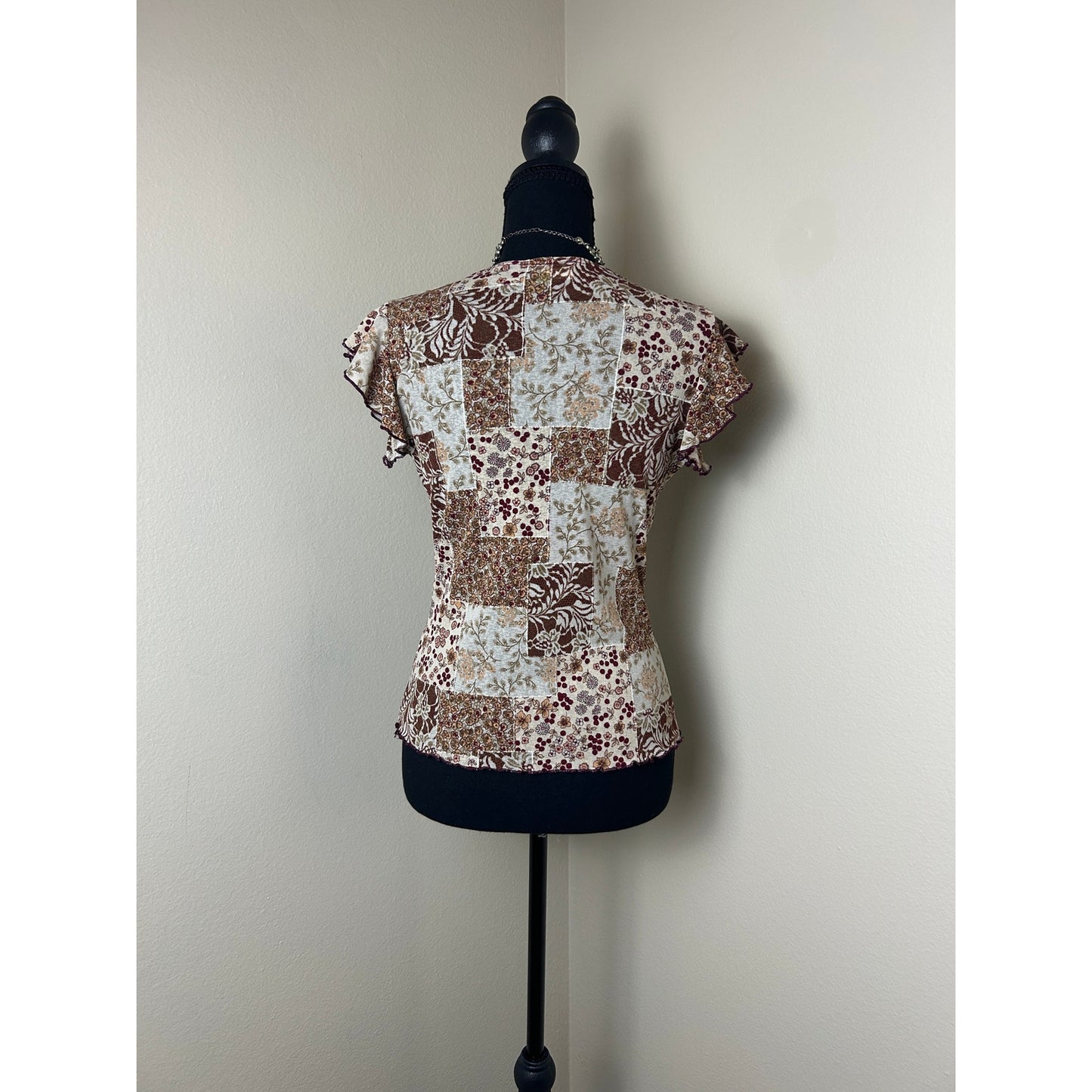 Y2K Indie Sleaze „Eye Candy“ Graphic Top Größe L Edgy Grunge Club Kid
