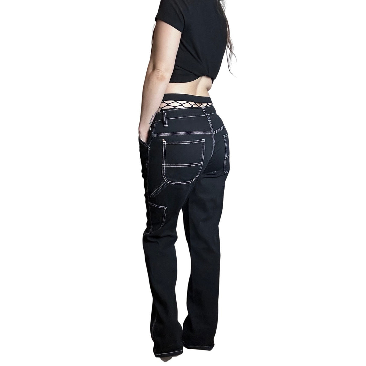 Y2K Dickies Carpenter Pants Size 3/26 Utility Workwear Skater Grunge