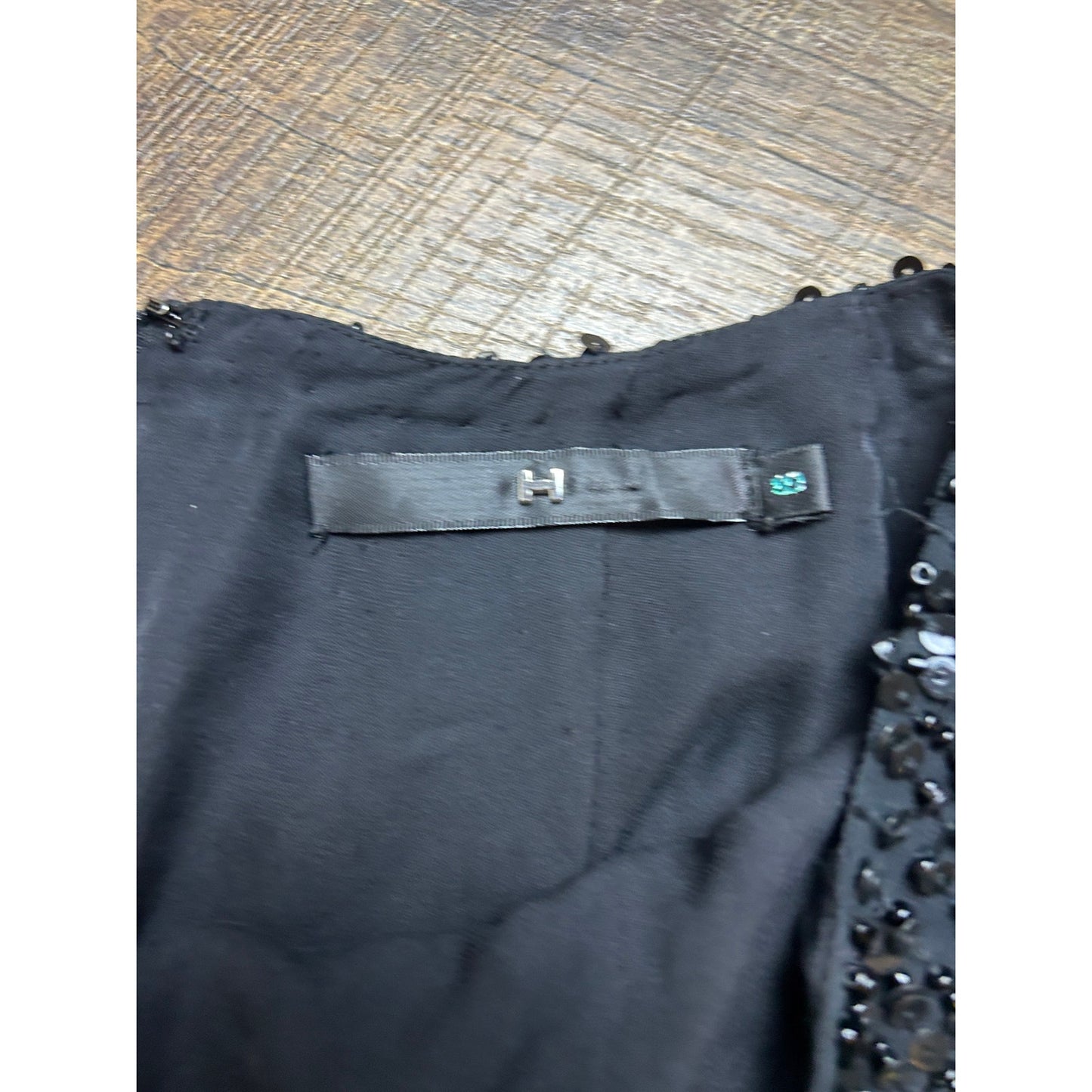 Halston, 100% silk sequin beaded disco pants extra small