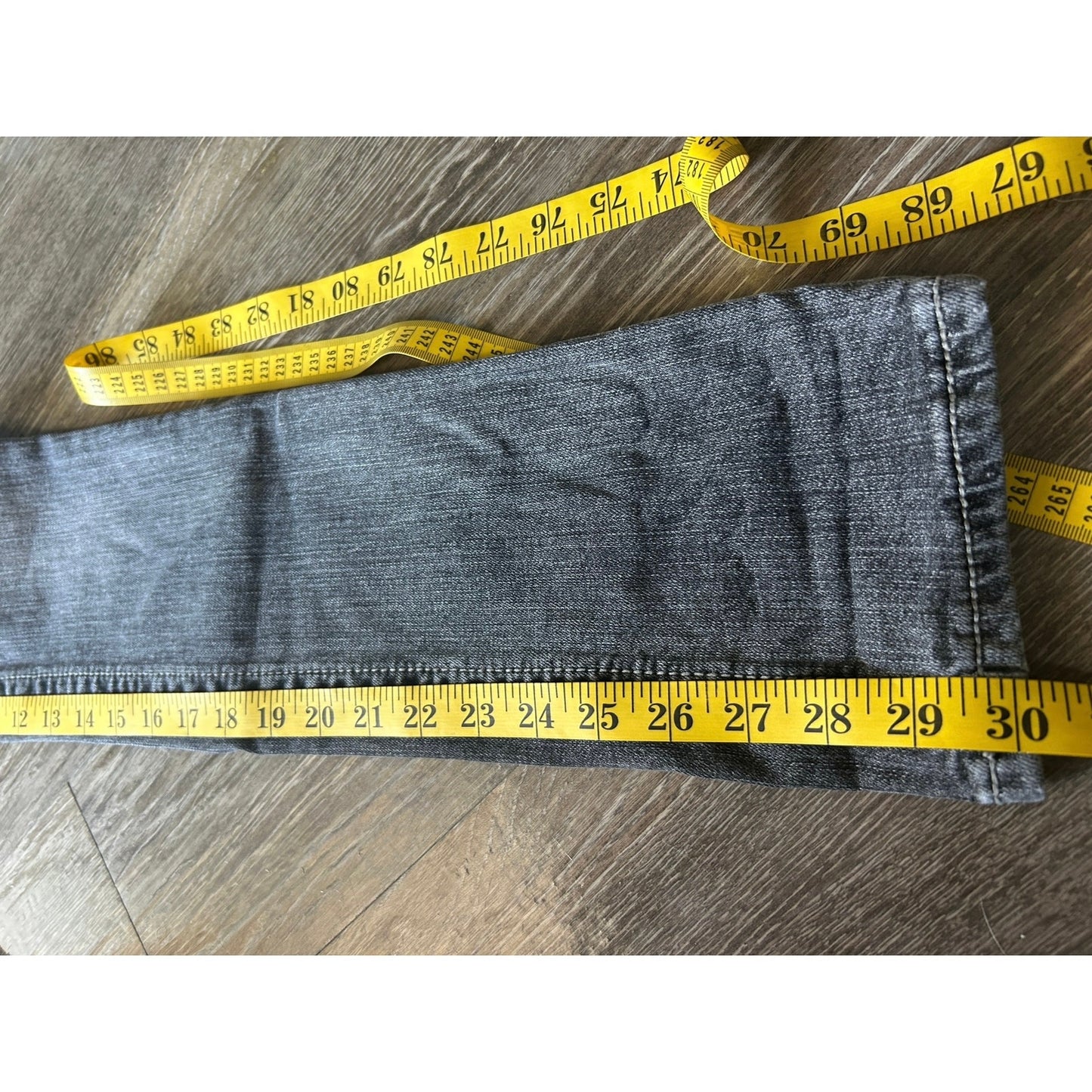 ✨ Studded Miss Me straight Jeans — Gray Wash (Youth 14)