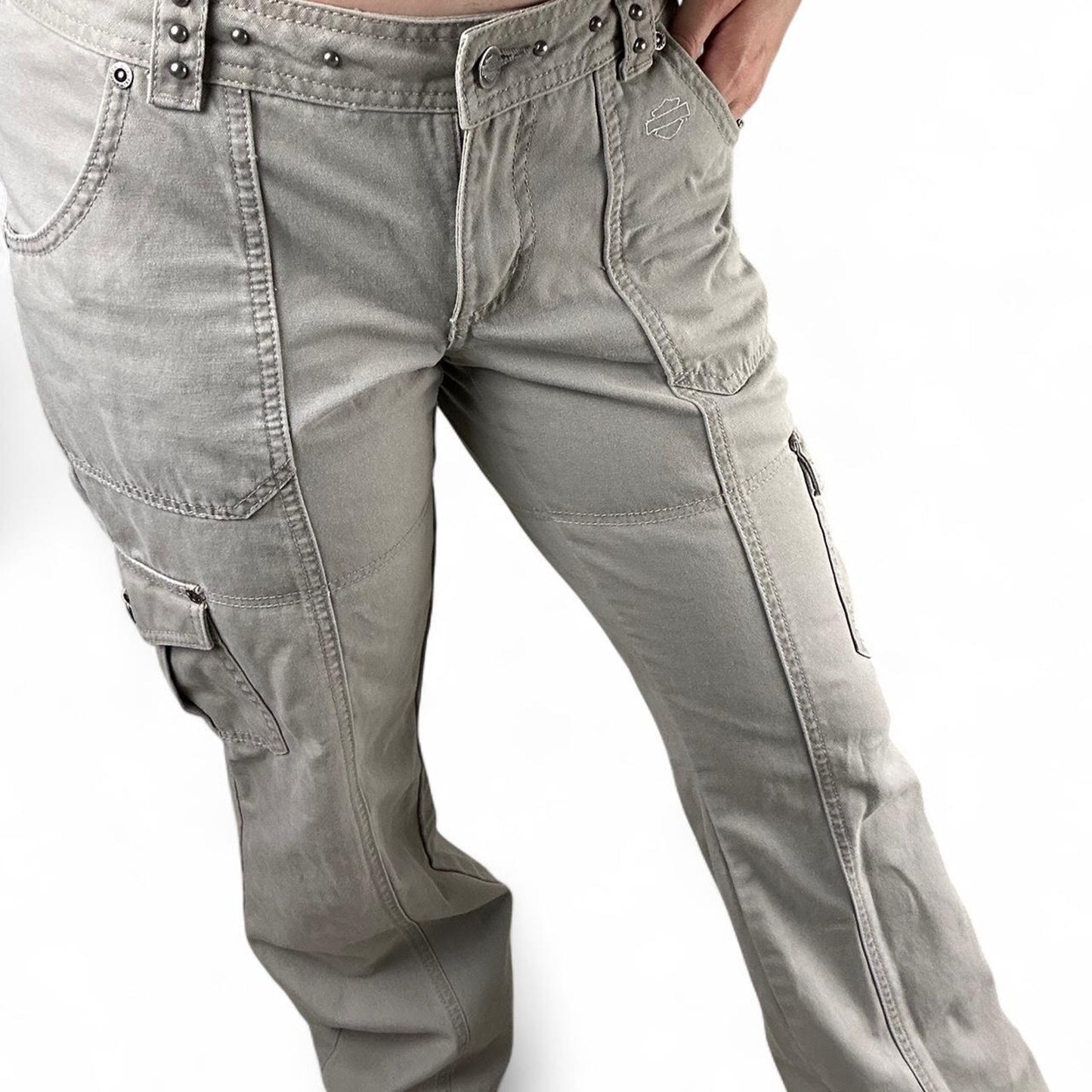 Harley Davidson size 31x29 lowrise Khaki green cargo