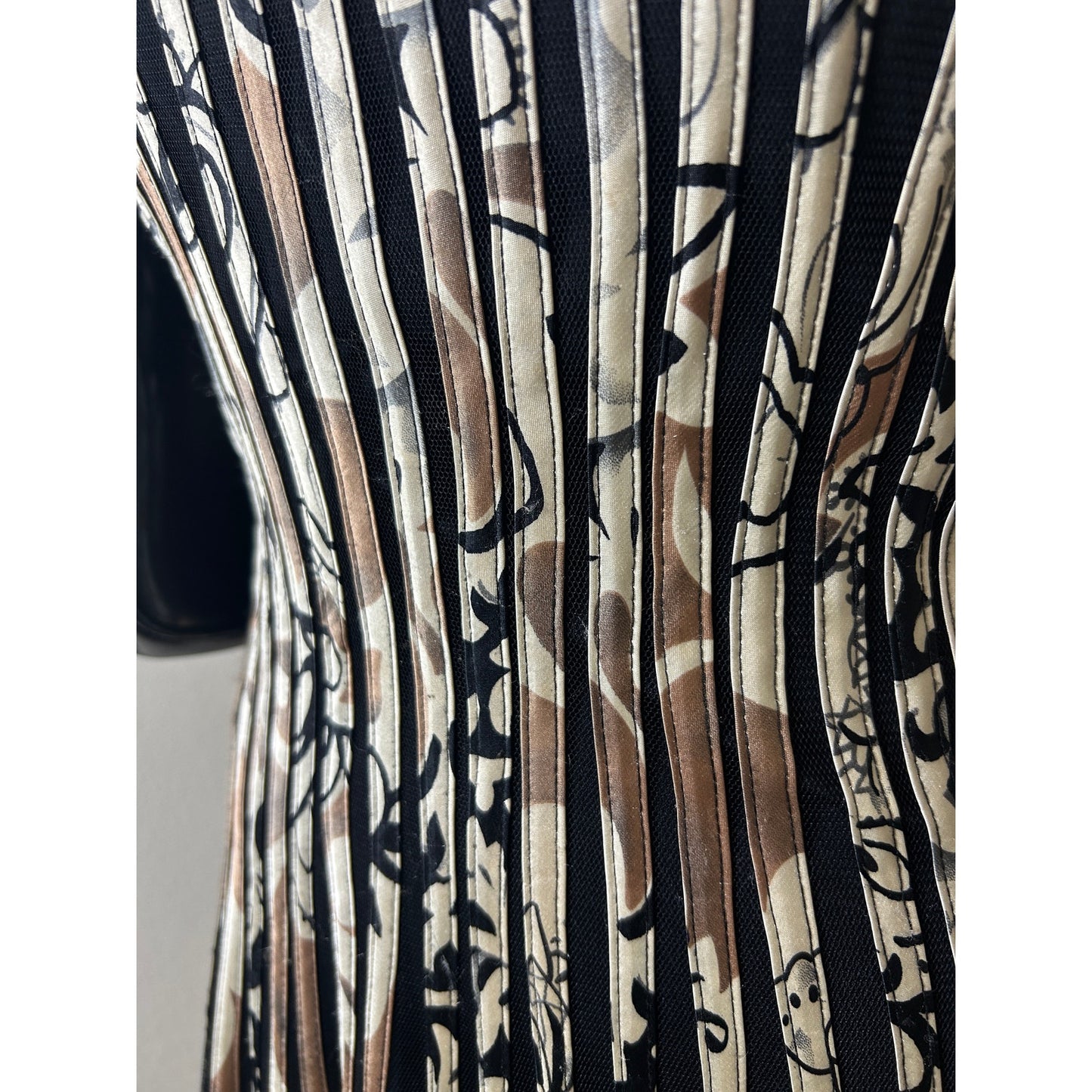 Robe évasée avec ruban Dark Fairy Y2K JS Collections style Cavalli Whimsigoth Taille 6