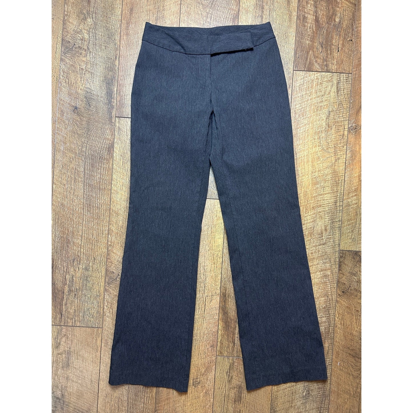 y2k low rise express corporate goth french seam pants charcoal gray
