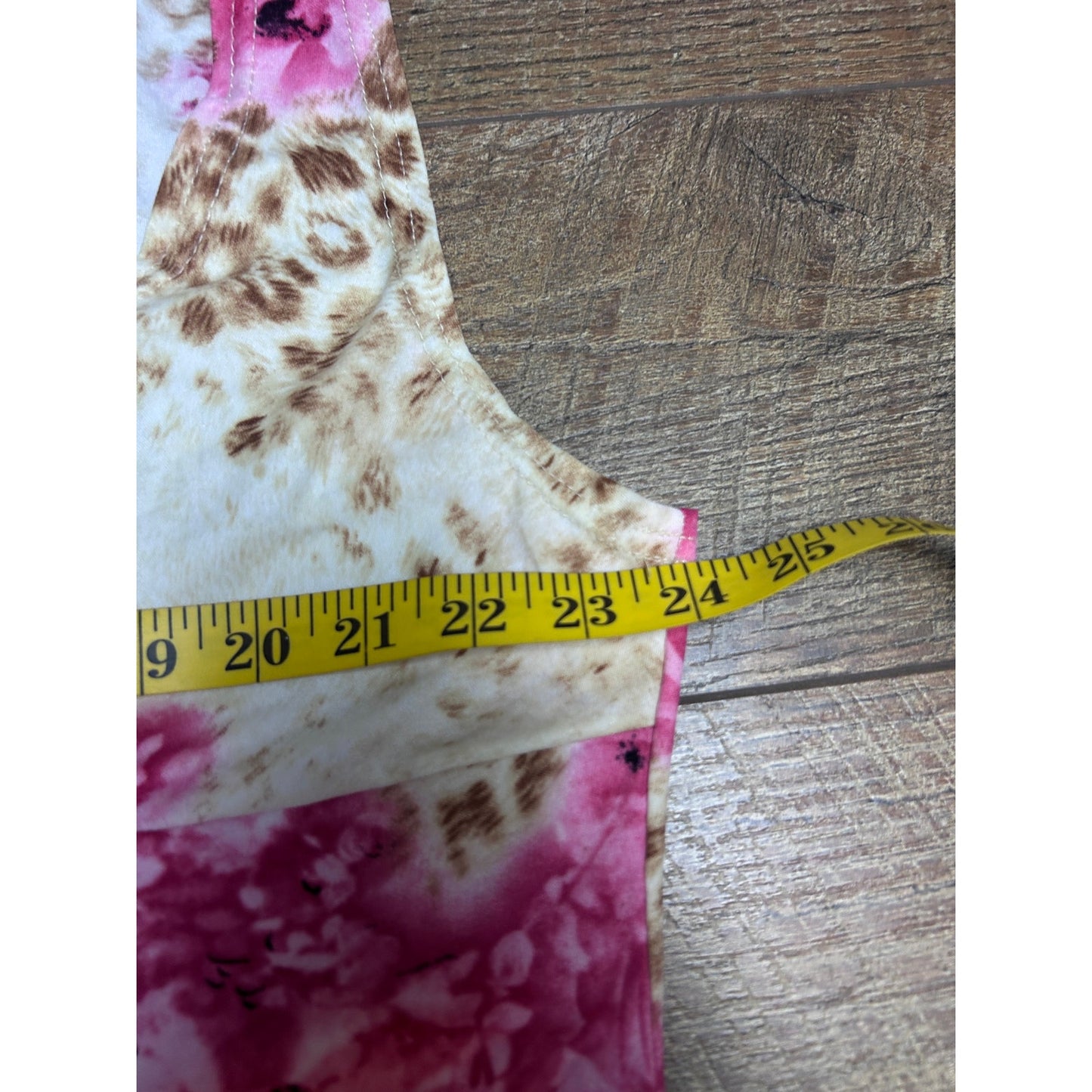 Vintage wet seal Australia baby doll rose and leopard print top size xl