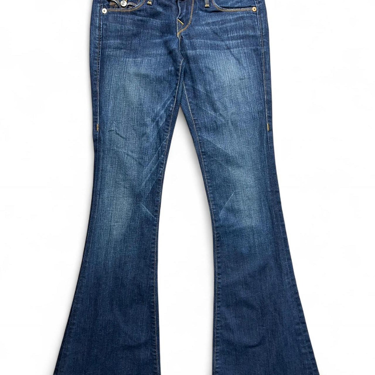 True religion blue low rise flare jeans size 26x34