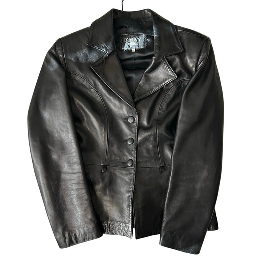 D’alvy Paris buttery soft lamb leather jacket size 36 eur