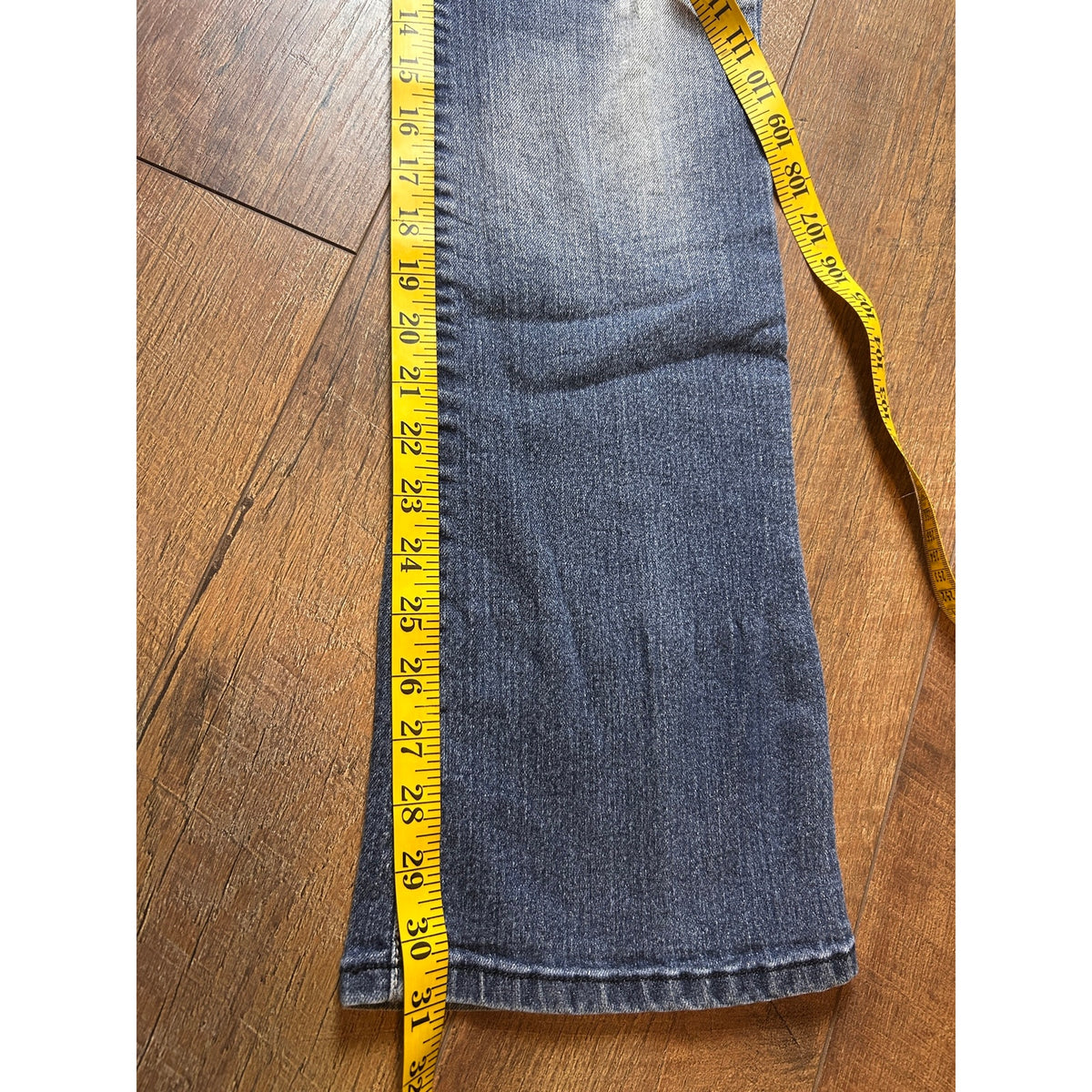 LEI Ashley Trouble Bootcut Jeans Size 11 Juniors Light Wash Whiskered Flap Pockets Y2K
