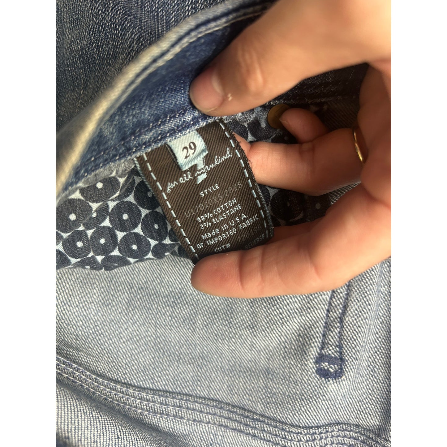 7 For All Mankind jean Flynt taille 29