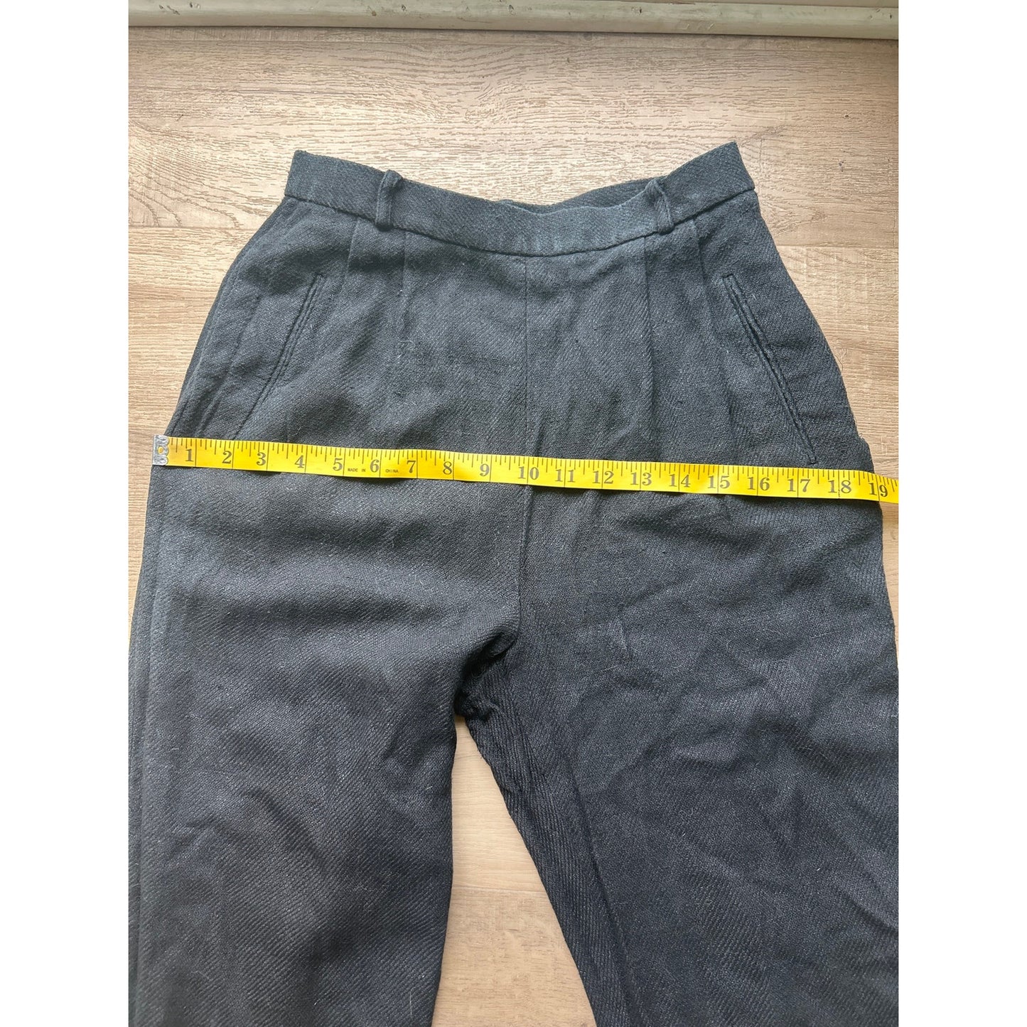 vintage carlisle silk pleated trouser size 6