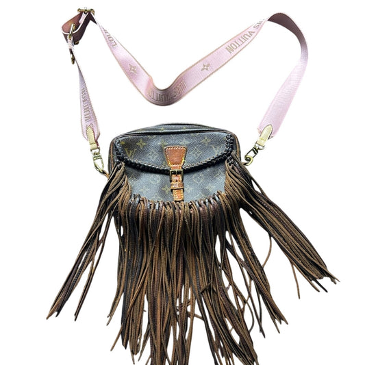 Louis Vuitton jeune Fille bag upcycled by Vintage boho bags